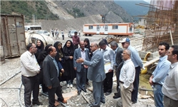بازدید خبرنگاران آملی از مراحل ساخت سد هراز + تصاویر