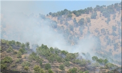 آتش‌سوزی مراتع اطراف خرم‌آباد مهار شد