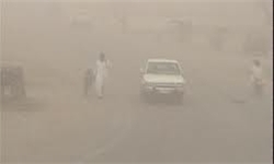سرعت وزش باد در شمال سیستان و بلوچستان به 100 کیلومتر بر ساعت می‌رسد
