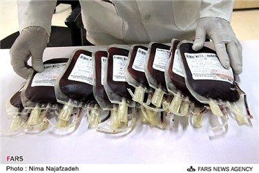 کیسه های خون اهدایی