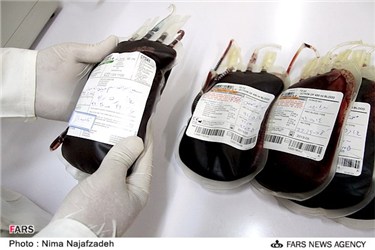 کیسه های خون اهدایی