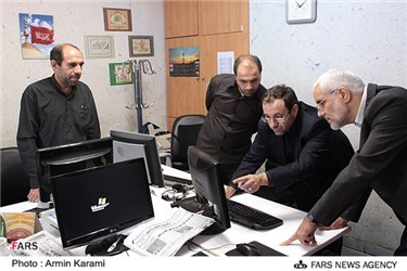 بازدید محسن مهرعلیزاده از تحریریه خبرگزاری فارس