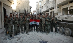 تصاویری از شهر استراتژیک «الخالدیه» پس از فتح به دست ارتش سوریه