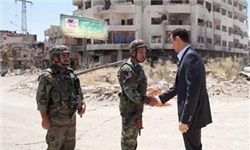 «بشار اسد» از «داریا» بازدید کرد