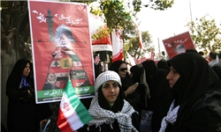 مردم خمین در راهپیمایی روز قدس فریاد دادخواهی ملت فلسطین را سر دادند