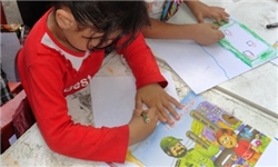 برپایی ایستگاه نقاشی کودکان بیدار در یاسوج+ تصاویر