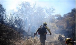کنترل آتش‎سوزی در پارک ملی گلستان / سهل‎انگاری مسافرین عبوری علت وقوع حریق