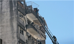 تخریب یک واحد مسکونی براثر انفجار گاز در سلماس