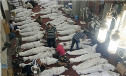 تصاویری از قربانیان سرکوبگری ارتش مصر و مسجد سوخته تحصن‌کنندگان حامی مرسی