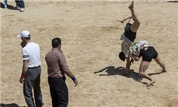 مسابقات کشتی با چوخه جام بام ایران در کلات برگزار شد