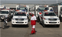 رژه خودرویی اعضای کارگروه تخصصی امداد و نجات اردبیل