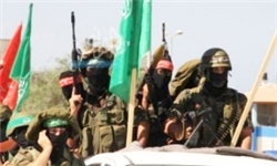 رژه شاخه‌های نظامی گروه‌های فلسطینی در غزه