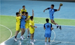 مصاف تیم هندبال کاسپین قزوین با سنگ آهن بافق