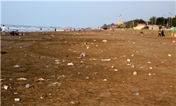 خودنمایی زباله‌ها در سواحل شمال / ساحل دریا یا سایت دفع زباله +تصاویر