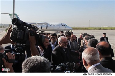 استقبال از محمدجواد ظریف،وزیر امورخارجه ایران در فرودگاه بغداد