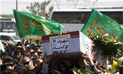 تشییع ۲ شهید گمنام در نیروگاه اتمی بوشهر