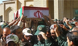 تشییع شهید گمنام در کرمان