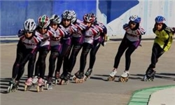 برگزاری مسابقات اسکیت سرعت دختران در کاشان
