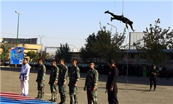 مراسم صبحگاه مشترک نیروی انتظامی در همدان