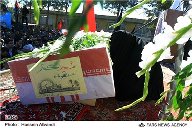 تشییع شهید گمنام در استان همدان