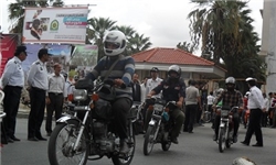 برگزاری رژه موتورسواران بسیجی در کرج