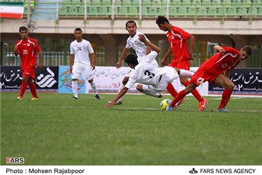 دیدار تیم های فوتبال زیر 19 سال تاجیکستان و لبنان در کرمان