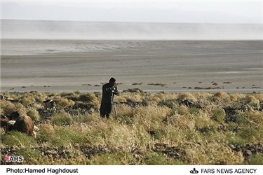 خشکسالی مراتع کشاورزی بر اثر تند باد نمک دریاچه ارومیه