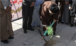کلنگ احداث شبستان امامزاده ابوالحسن (ع) به زمین زده شد