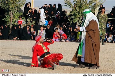 بازسازی واقعه غدیر خم در لپویی زرقان استان فارس