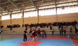 برگزاری مسابقات ووشو حلقه‌های صالحین در چرام+تصاویر