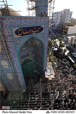 تشییع شهدای سراوان مقابل مسجد جامع در زاهدان