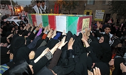 پیکر شهید قوچانی در مشهد تشییع و به خاک سپرده شد