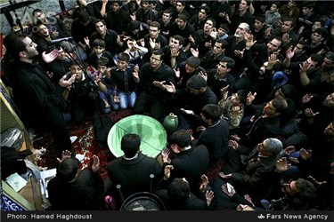 مراسم طشت گذاری هیئت عزاداران حضرت رقیه (س) محله طالقانی تبریز