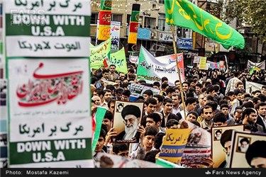 راهپیمایی یوم الله 13 آبان در ساری