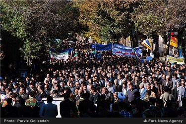 مراسم راهپیمایی یوم الله 13 آبان در اهر