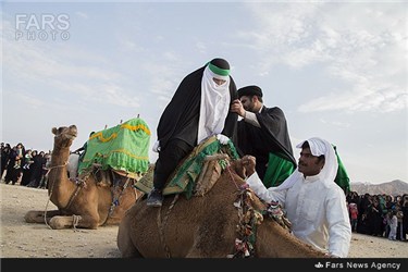 حرکت نمادین کاروان عاشورائیان در شهرستان لامرد استان فارس