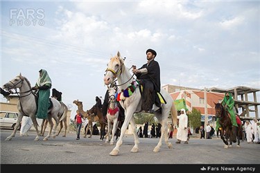  کاروان  نمادین عاشورائیان در شهرستان لامرد استان فارس