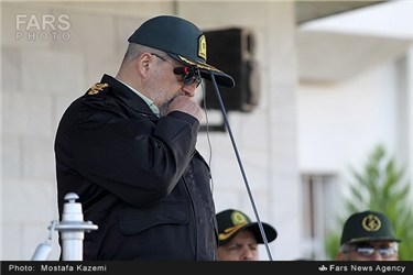 سخنرانی سردار احمدی مقدم در صبحگاه مشترک نیروی انتظامی در ساری
