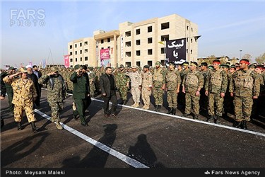 صبحگاه مشترک نیروهای سپاه پاسداران در قزوین
