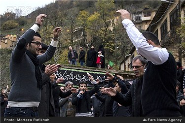 مراسم عزاداری عاشقان ابا عبدالله الحسین (ع) در ماسوله استان گیلان