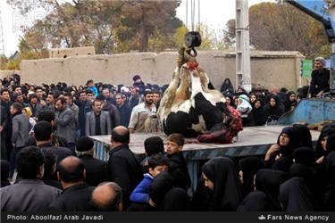 ادای نذری در روستای باغ خواص ورامین