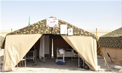 ویزیت رایگان 600 نفر توسط بیمارستان صحرایی بسیج در بندر سیریک