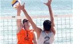 برگزاری مسابقات والیبال ساحلی هرمزگان در قشم