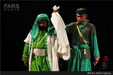 اجرای تعزیه خورشید بر نیزه ها شهادت علی اکبر(ع) در بجنورد