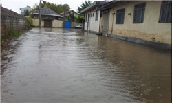 بخش مرکزی بهشهر دچار آبگرفتگی و سیلاب شد
