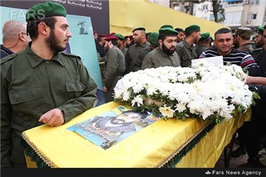 مراسم تشییع پیکر رایزن فرهنگی ایران در بیروت