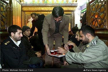 عزاداری پرسنل نیروی انتظامی در امامزاده حسن(ع)