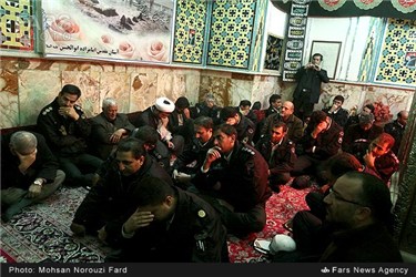 عزاداری پرسنل نیروی انتظامی در امامزاده حسن(ع)