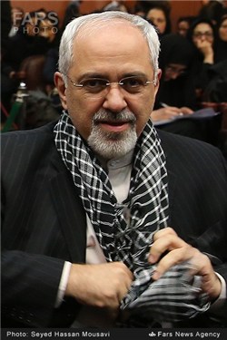 محمدجواد ظریف وزیر امور خارجه ایران در همایش بسیجیان سازمان انرژی اتمی ایران