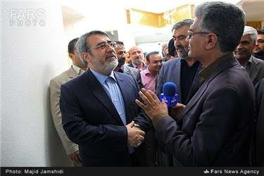 حضور عبدالرضا رحمانی فضلی وزیر کشور در جمع خبرنگاران